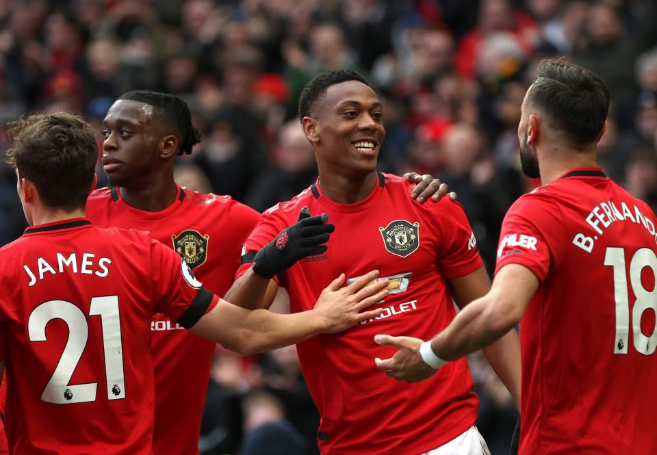 Martial has now scored three goals in three games Photo: Getty Images