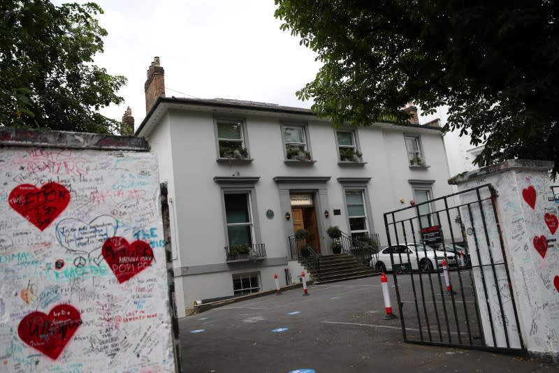 General view of the world famous Abbey Road Studios as they reopen after an extended lockdown, due to the spread of the coronavirus disease (COVID-19) in London
