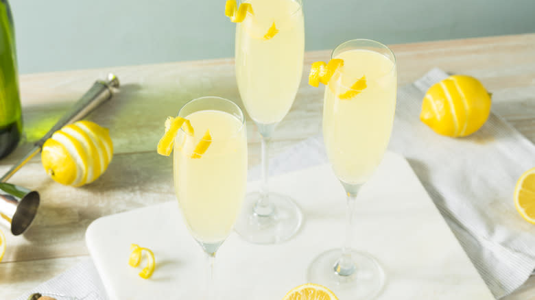 French 75 cocktails