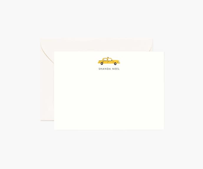 Yellow Cab Personalized Flat Note (Rifle Paper Co. / Rifle Paper Co.)