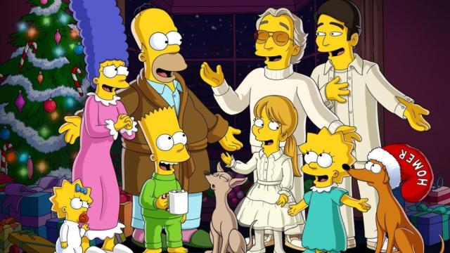 Wallpaper The simpsons, Christmas, Homer, Bart, Lisa, The Simpsons