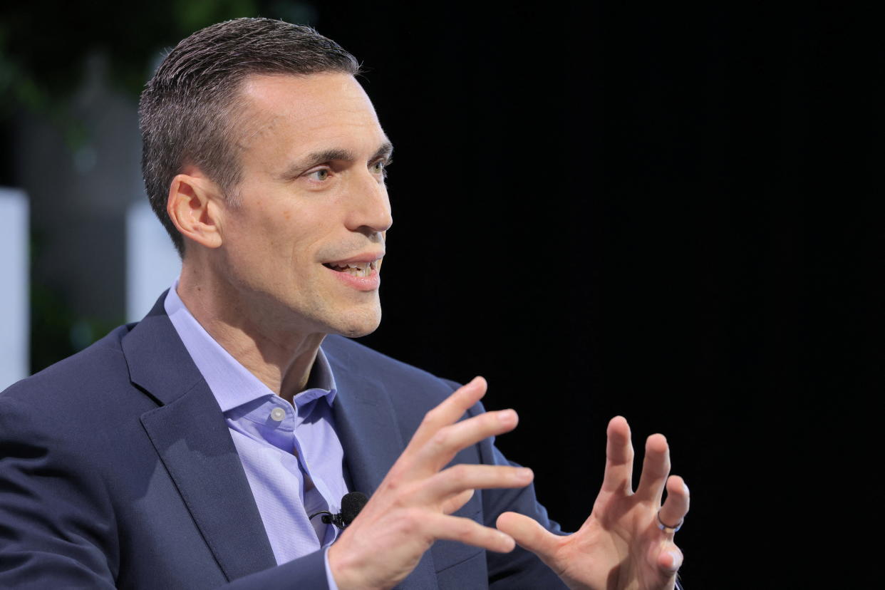 Jared Spataro, Corporate Vice President and leader of AI at Work at Microsoft, speaks at The Wall Street Journal’s Future of Everything Festival in New York City, U.S., May 22, 2024. REUTERS/Andrew Kelly