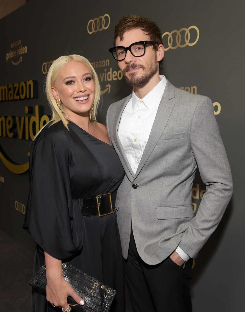 Hilary Duff (L) and Matthew Koma attend the Amazon Prime Video's Golden Globe Awards After Party at The Beverly Hilton Hotel on January 6, 2019 in Beverly Hills, California