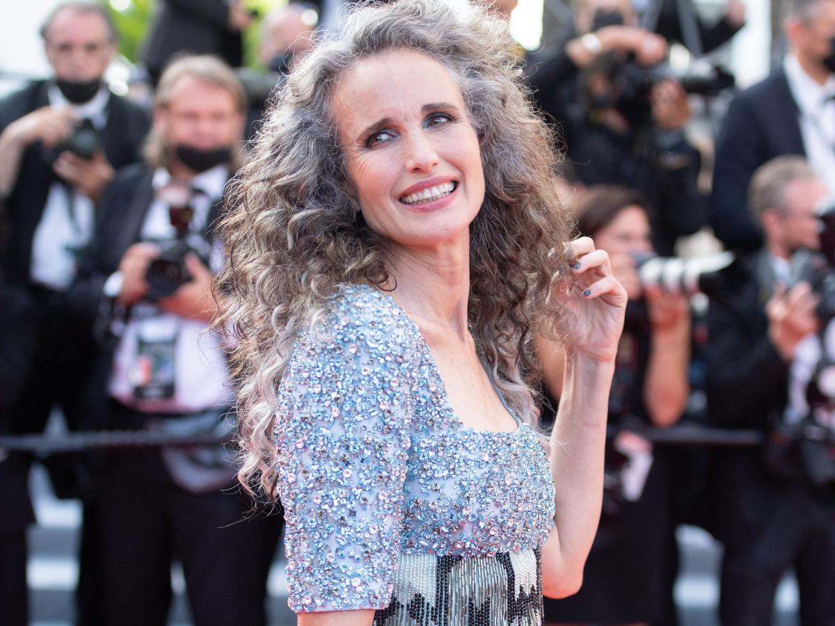 Andie Mature Porn - Andie MacDowell said that while some people 'resisted' her natural gray  hair, her daughters insisted that it looked 'badass'