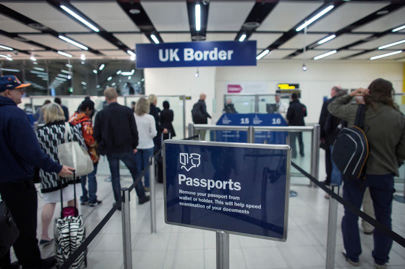 Border officials were left to manually process travellers instead -Credit:Getty Images