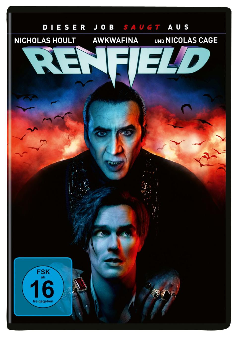 "Renfield" erzählt von Draculas treuem Diener (Nicholas Hoult), der sich einer Selbsthilfegruppe anschließt, um sich von seinem Meister zu emanzipieren. (Bild: 2023 UNIVERSAL STUDIOS)