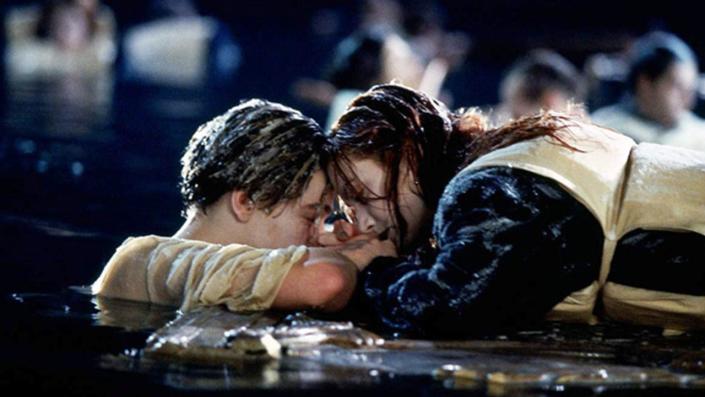 Leonardo DiCaprio como Jack y Kate Winslet como Rose