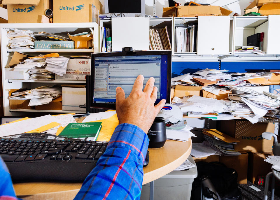 Regan's office at the University at Buffalo School of Engineering and Applied Sciences<span class="copyright">Sinna Nasseri for TIME</span>