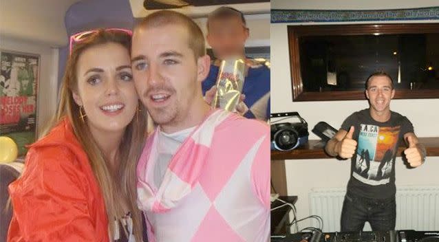 Ross Cummins, a DJ who played around local nightclubs, with his girlfriend, Niamh Murphy. Photo: Supplied.