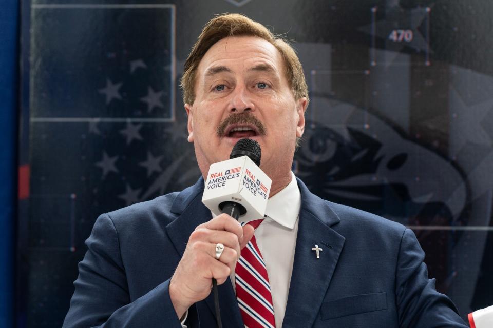 Mike Lindell, CEO of My Pillow broadcasts from the 1st day of CPAC (Conservative Political Action Conference) Washington, DC conference at Gaylord National Harbor Resort & Convention.