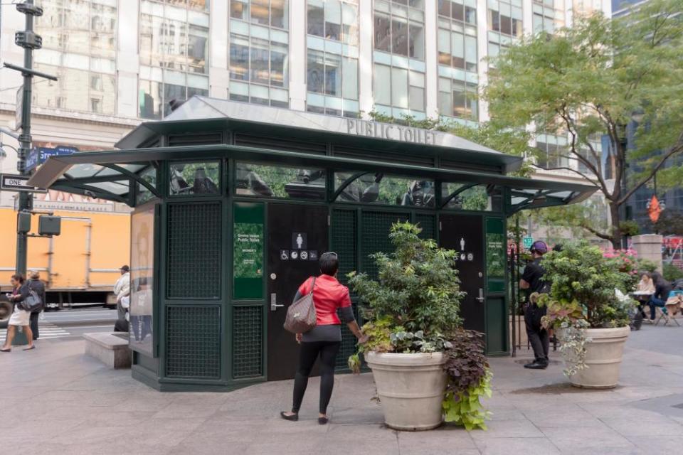 Public restrooms in New York City.