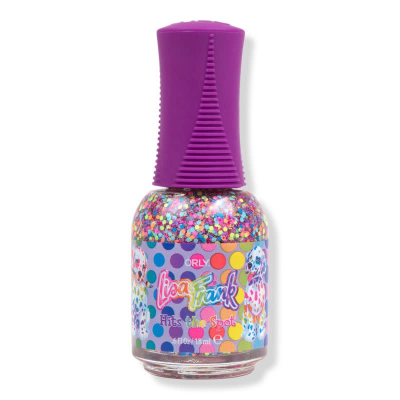 10) Orly x Lisa Frank Confetti Topper - Hits the Spot