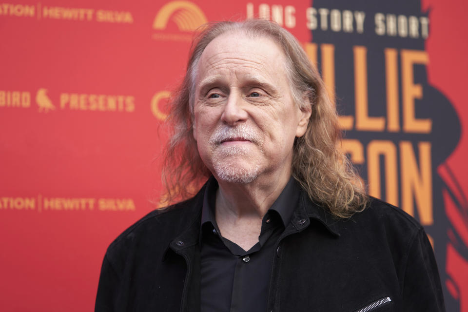 Warren Haynes arrives at Willie Nelson 90, celebrating the singer's 90th birthday, on Saturday, April 29, 2023, at the Hollywood Bowl in Los Angeles. (Photo by Allison Dinner/Invision/AP)