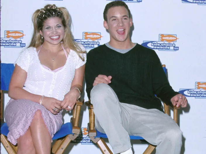 Danielle Fishel and Ben Savage smiling