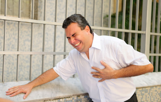 Think you’re having a heart attack? Call for emergency help immediately! (Thinkstock photo)