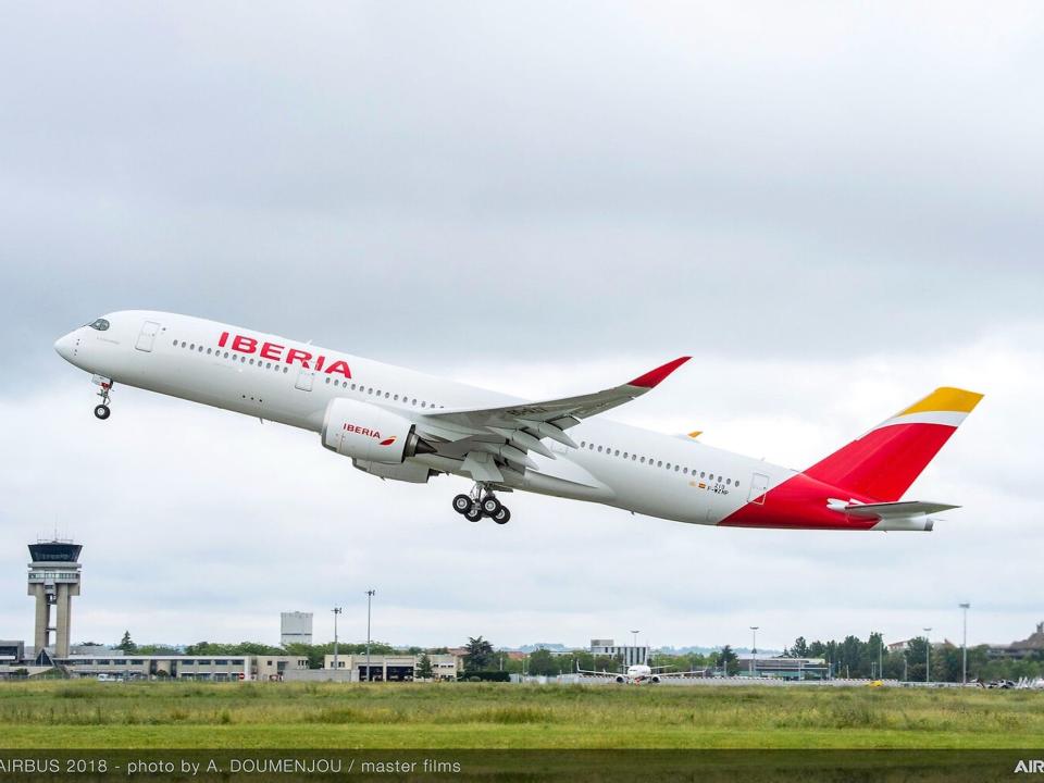 An Iberia A350.