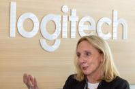 Logitech CEO Hanneke Faber talks to Reuters in Ecublens