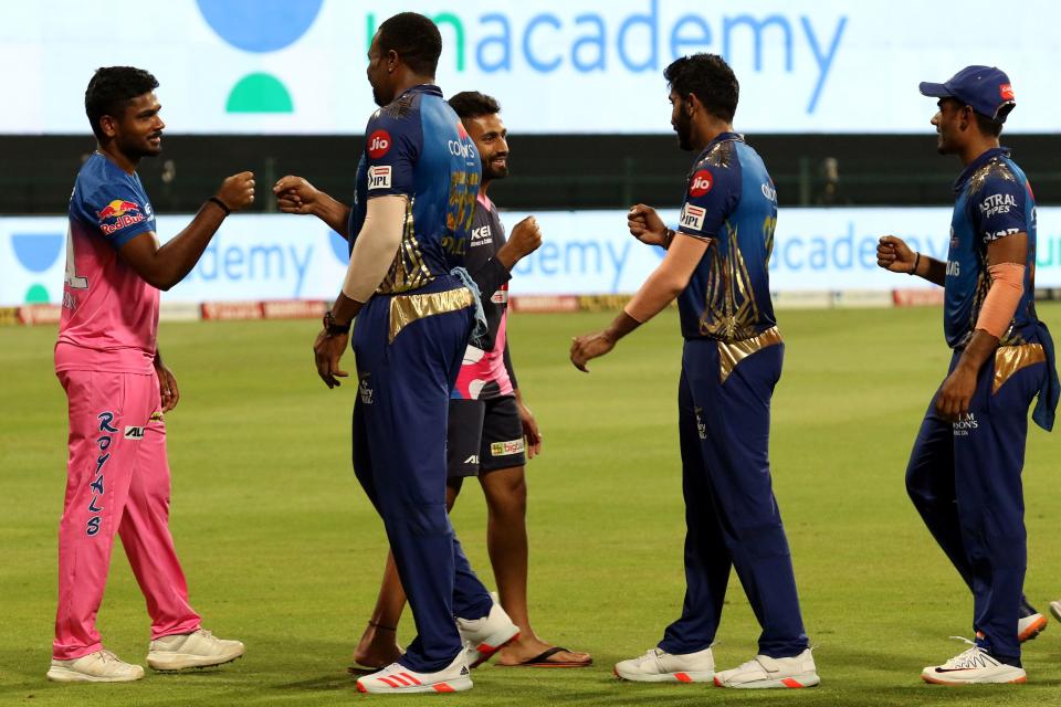 Mumbai Indians defeated Rajasthan Royals by 57 runs when both sides previously met in IPL 2020.