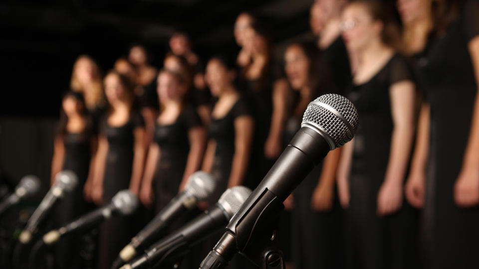 Singers in a choir