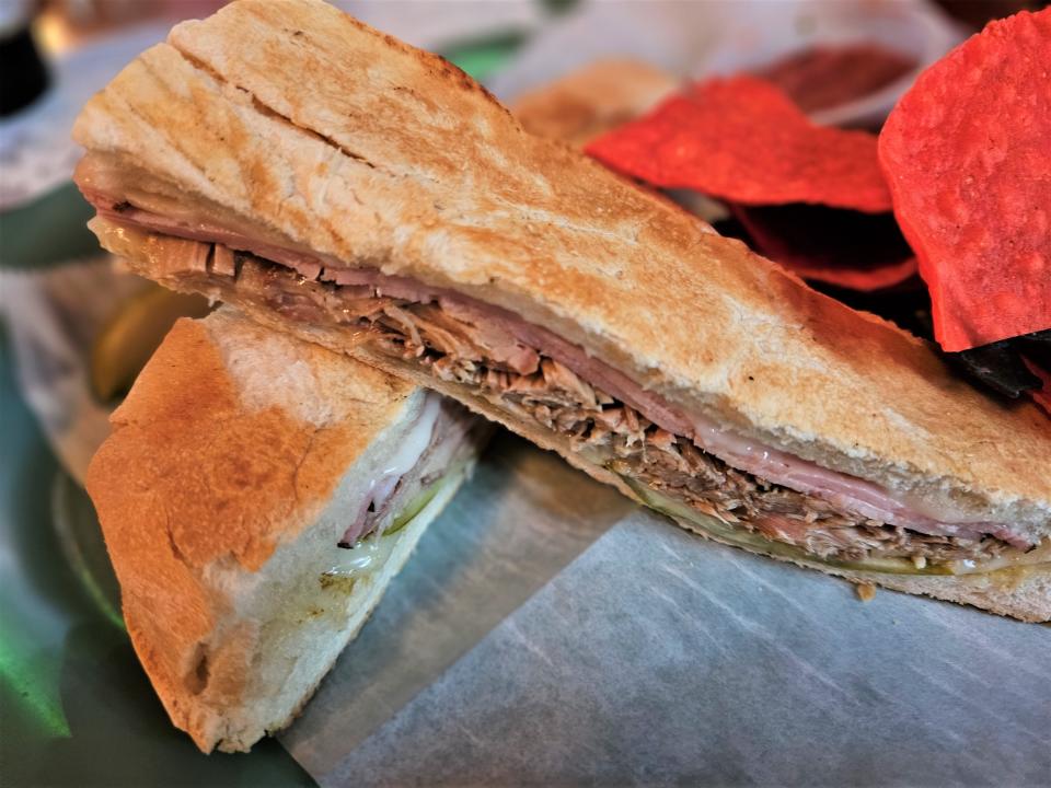 The Cuban sandwich at J.R.'s Old Packinghouse Cafe photographed Aug. 8, 2023.