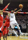 MEMPHIS, TN - MAY 02: O.J. Mayo #50 of the Memphis Grizzlies shoots the ball against the Los Angeles Clippers in Game Two of the Western Conference Quarterfinals in the 2012 NBA Playoffs at FedExForum on May 2, 2012 in Memphis, Tennessee. NOTE TO USER: User expressly acknowledges and agrees that, by downloading and or using this photograph, User is consenting to the terms and conditions of the Getty Images License Agreement. (Photo by Andy Lyons/Getty Images)