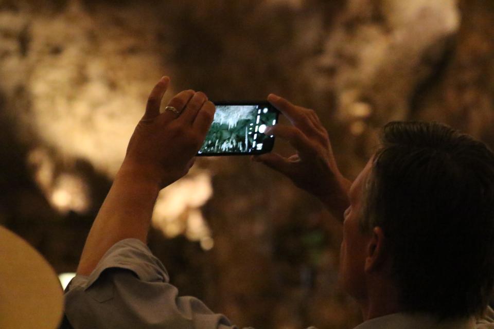 U.S. Senator Martin Heinrich (D-NM) tours Carlsbad Caverns National Park on July 6, 2021.