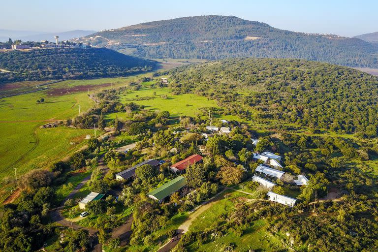 Imagen de un kibutz al norte de Israel