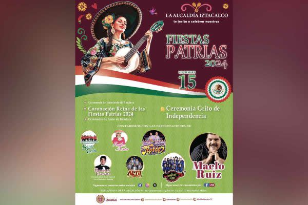 Festejo de fiestas Patrias en Iztacalco