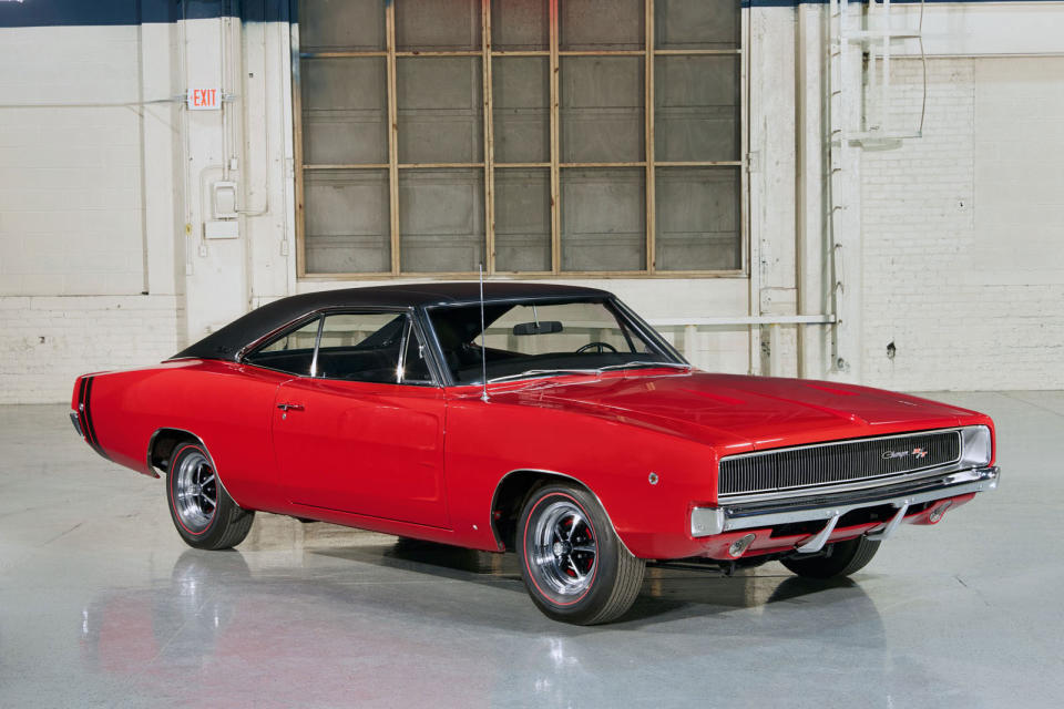 <p>A quintessential ‘60s muscle car, but one of finesse, from the clean-flanked Coke bottle waist to the sleek, fat-pillared fastback and hidden headlamps, the Richard Sia-designed Charger is a handsome legend.</p>