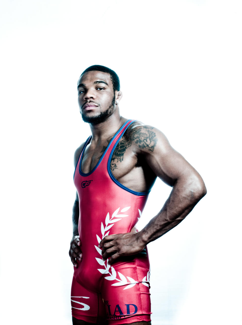 <b>Jordan Burroughs - 24</b><br> Freestyle wrestler, Jordan Burroughs, poses for a portrait during the 2012 Team USA Media Summit on May 15, 2012 in Dallas, Texas. (Photo by Nick Laham/Getty Images)