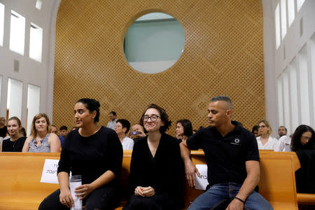 American student Lara Alqasem appears in Israel's Supreme Court in Jerusalem October 17, 2018 REUTERS/ Ronen Zvulun