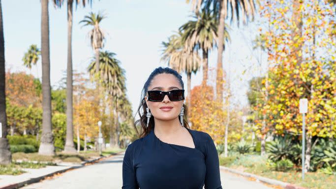 balenciaga outside arrivals los angeles fall 24 show