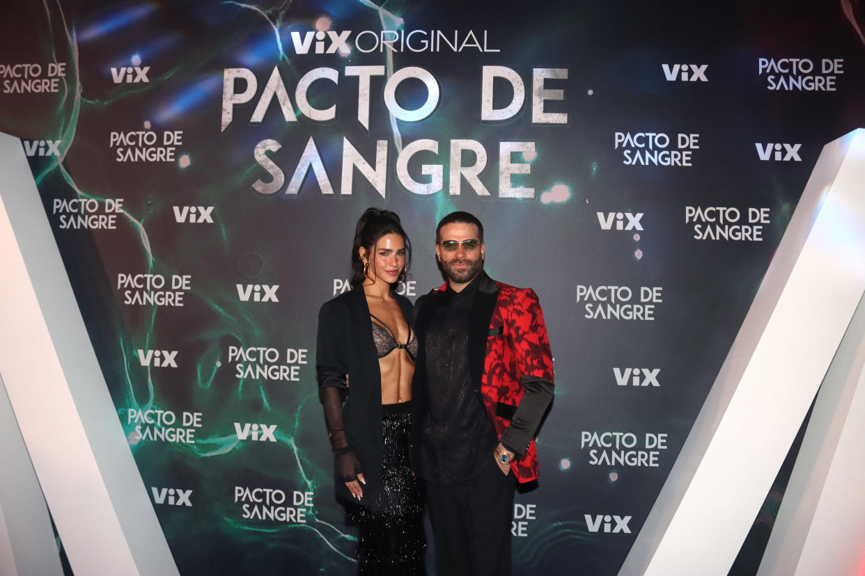 Bárbara de Regil y Alejandro Nones actúan en la serie 'Pacto de Sangre'. (Photo by Adrián Monroy/Medios y Media/Getty Images)