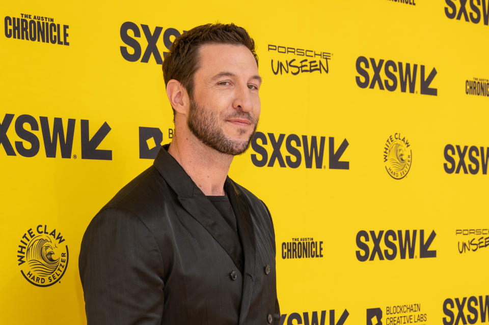 AUSTIN, TEXAS - MARCH 14: Actor Pablo Schreiber poses for photos at the red carpet for the premier of 'Halo' during the 2022 SXSW Conference and Festivals at the Paramount Theatre on March 14, 2022 in Austin, Texas. (Photo by Jim Bennett/WireImage)