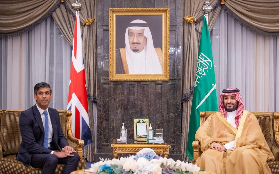 Rishi Sunak held talks with Prince Salman on Thursday night