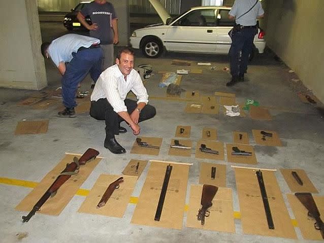 Guns seized in raids. Source: NSW Police