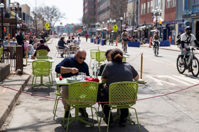 FILE PHOTO: Restaurants amid COVID-19 restrictions easing, in Ann Arbor