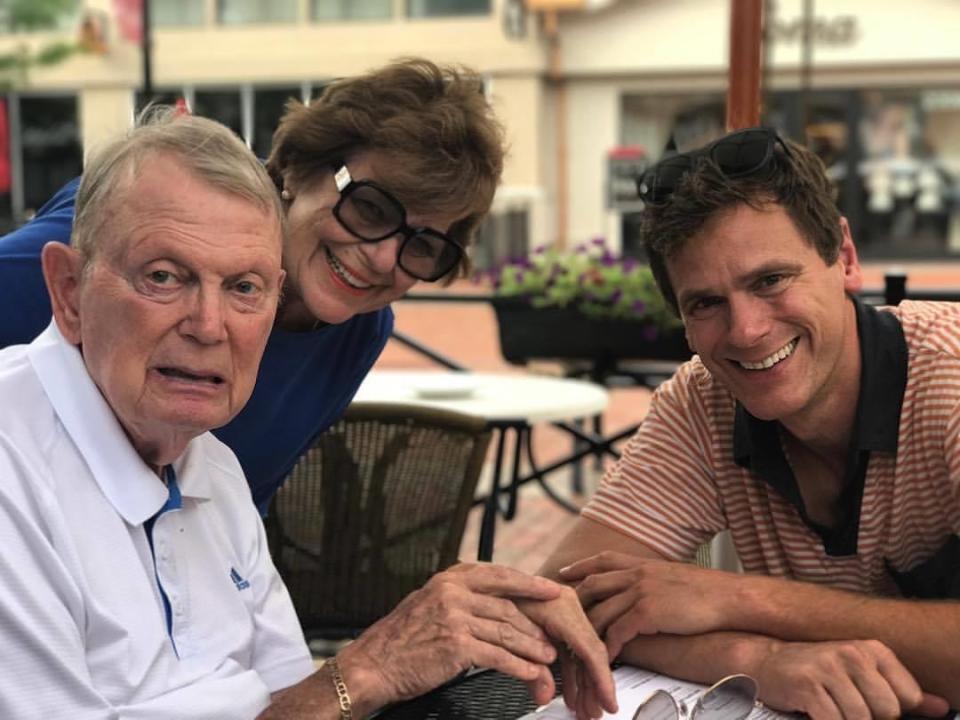 The author with his parents in Florida several years ago.