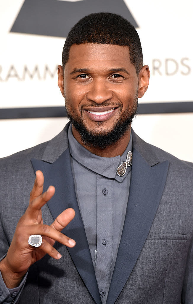 Closeup of Usher