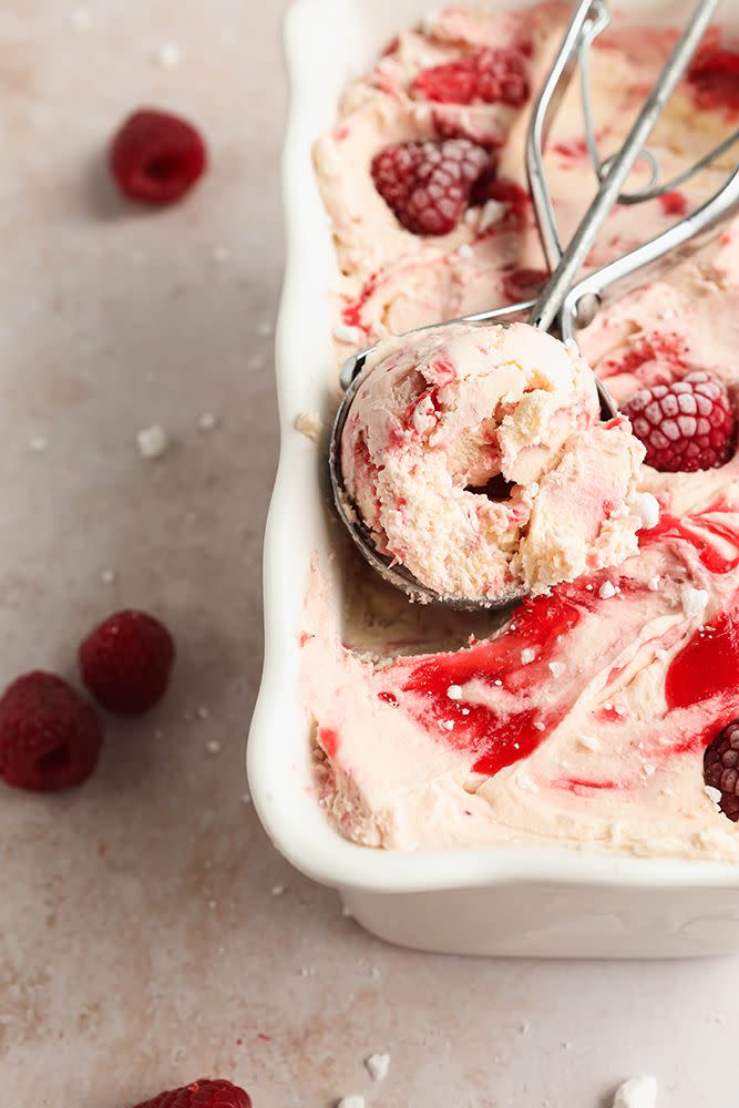 No-Churn Eton Mess Ice Cream