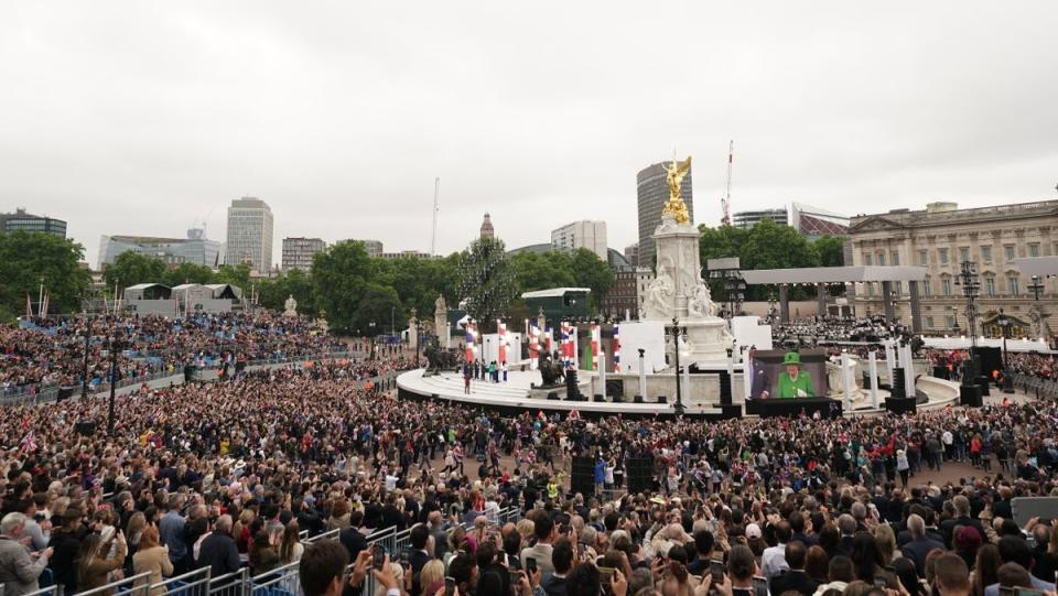 Celebrations for the Platinum Jubilee in June (Getty Images)