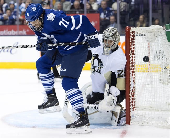 The Leafs and Penguins produced strong ratings, but down from last season. THE CANADIAN PRESS/Frank Gunn