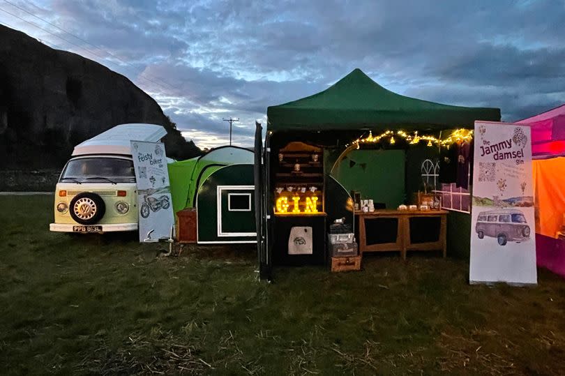 Yva's campervan and her gins hit the festival scene -Credit:The Jaunty Camper