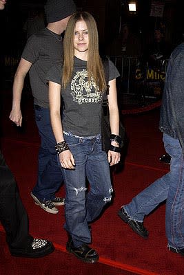 Avril Lavigne at the LA premiere of Universal's 8 Mile