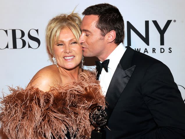 Kevin Mazur/WireImage Hugh (R) and Deborra-lee Jackman attend the 66th Tony Awards on June 10, 2012, in New York City