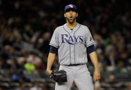 <p><span>The clumsy bug must have been in the spring training air in 2012. David Price of the Tampa Bay Rays had to exit an exhibition after prolonged neck spasms. The pitcher apparently dried off his head too hard with a towel in the dugout. Price said it was nothing new for him, as it had happened twice before, but wasn’t too worried. He would be back in action within two to three days.</span> </p>