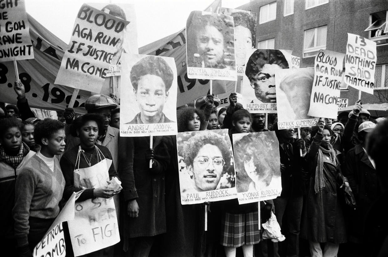 Uprising - New Cross Fire Protest 1981. (BBC/Rogan Productions/Getty Images)