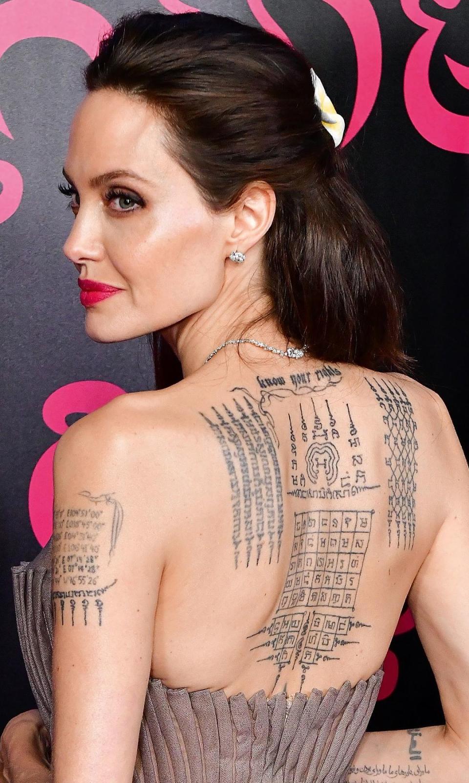 Angelina Jolie's tattoos