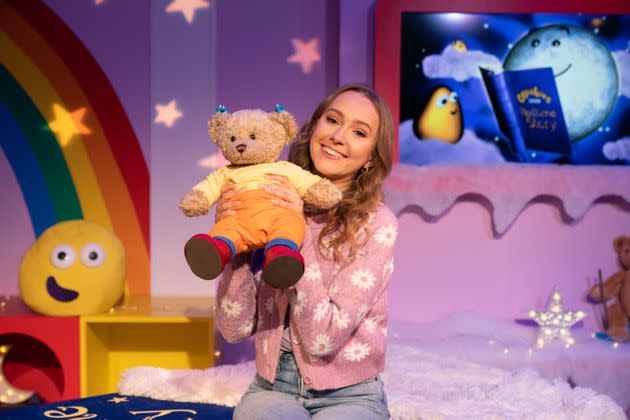 Rose Ayling-Ellis in the CBeebies studio (Photo: James Stack/BBC via PA Media)