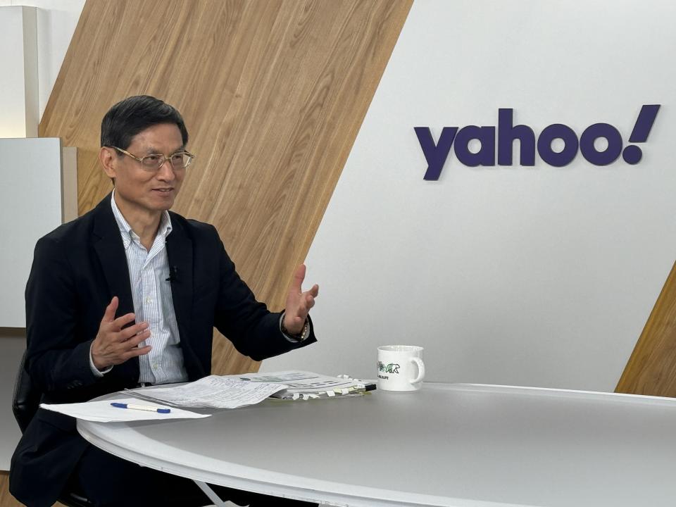 ▲政務委員林萬億接受YahooTV《齊有此理》獨家專訪